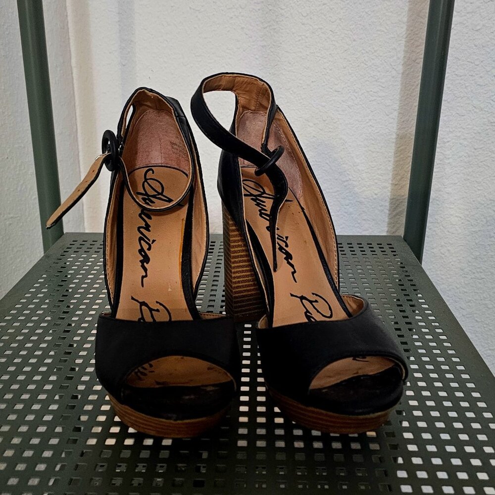 Black Block Heel Size 5.5